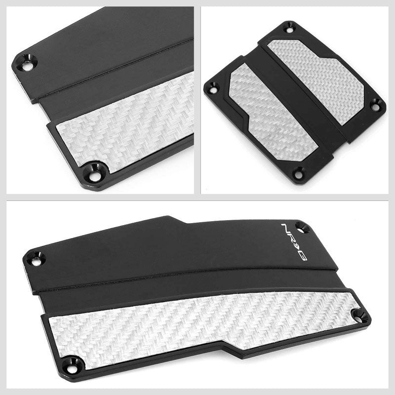 NRG NRG-PDL-100BK Brake/Gas/Clutch Manual MT Race Foot Pedal Plates Cover Set-Pedals & Pads-BuildFastCar