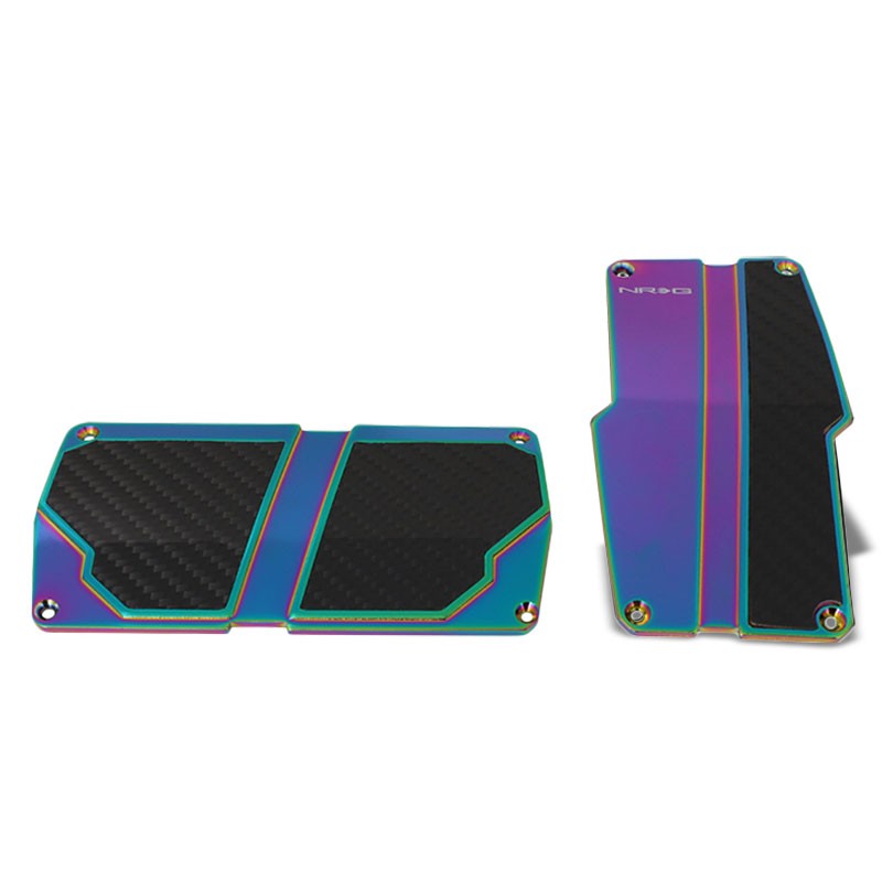 NRG NRG-PDL-150MC Brake/Gas/Clutch Automatic AT Race Foot Pedal Plates Cover Set-Pedals & Pads-BuildFastCar