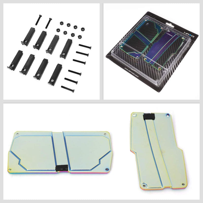 NRG NRG-PDL-150MC Brake/Gas/Clutch Automatic AT Race Foot Pedal Plates Cover Set-Pedals & Pads-BuildFastCar