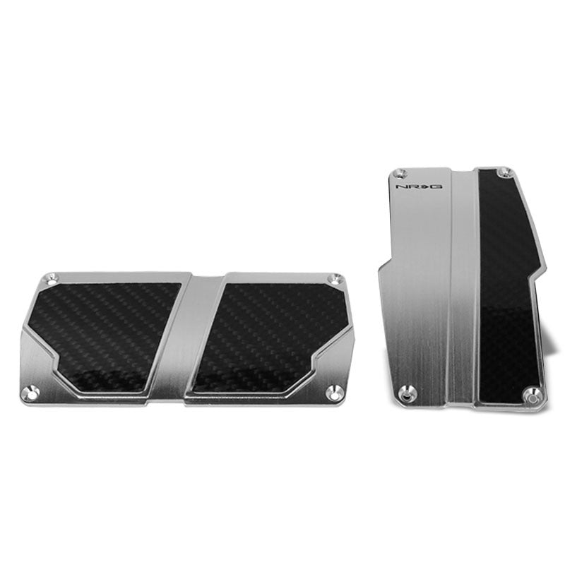 NRG NRG-PDL-150SL Brake/Gas/Clutch Automatic AT Race Foot Pedal Plates Cover Set-Pedals & Pads-BuildFastCar