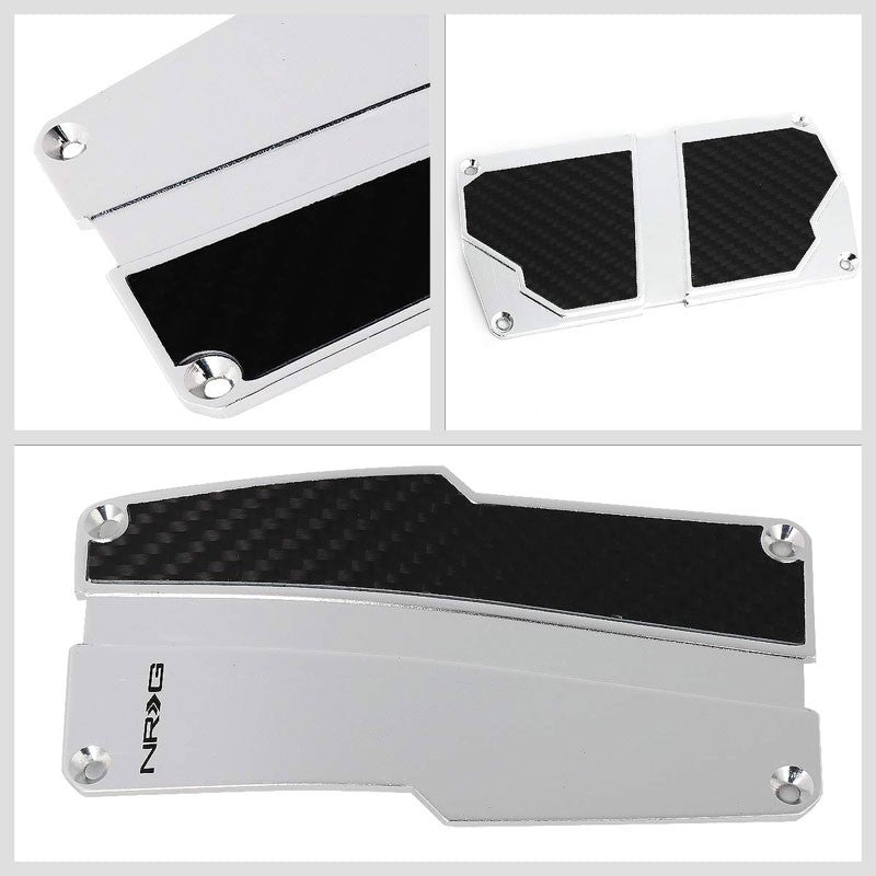 NRG NRG-PDL-150SL Brake/Gas/Clutch Automatic AT Race Foot Pedal Plates Cover Set-Pedals & Pads-BuildFastCar