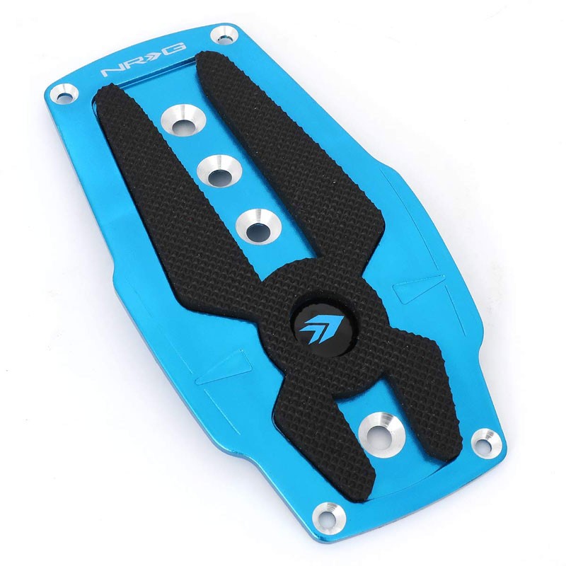 NRG NRG-PDL-200BL Brake/Gas/Clutch Manual MT Race Foot Pedal Plates Cover Set-Pedals & Pads-BuildFastCar