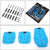 NRG NRG-PDL-200BL Brake/Gas/Clutch Manual MT Race Foot Pedal Plates Cover Set-Pedals & Pads-BuildFastCar