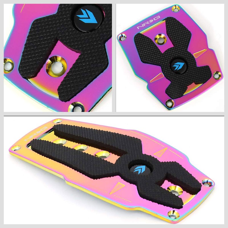 NRG NRG-PDL-200MC Brake/Gas/Clutch Manual MT Race Foot Pedal Plates Cover Set-Pedals & Pads-BuildFastCar