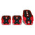 NRG NRG-PDL-200RD Brake/Gas/Clutch Manual MT Race Foot Pedal Plates Cover Set-Pedals & Pads-BuildFastCar