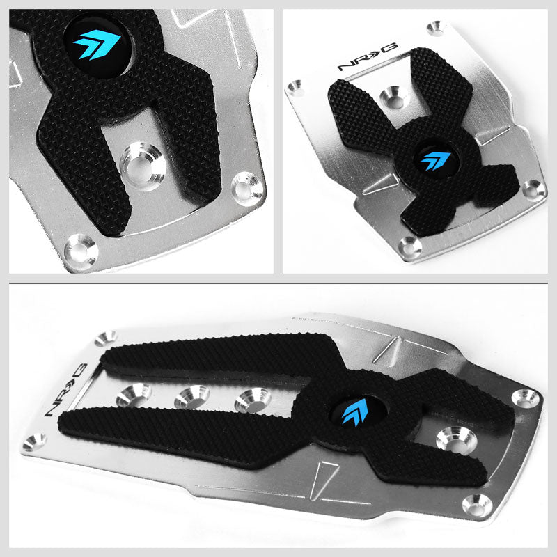 NRG NRG-PDL-200SL Brake/Gas/Clutch Manual MT Race Foot Pedal Plates Cover Set-Pedals & Pads-BuildFastCar