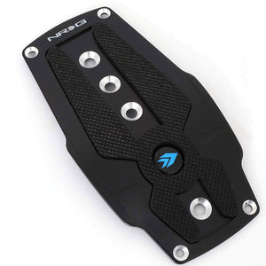 NRG NRG-PDL-250BK Brake/Gas Automatic AT Black Race Foot Pedal Plates Cover Set-Pedals & Pads-BuildFastCar