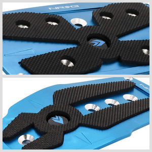 NRG NRG-PDL-250BL Brake/Gas Automatic AT Blue/Black Foot Pedal Plates Cover Set-Pedals & Pads-BuildFastCar