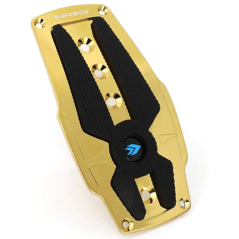 NRG NRG-PDL-250CG Brake/Gas Automatic AT Chrome Gold Foot Pedal Plates Cover Set-Pedals & Pads-BuildFastCar