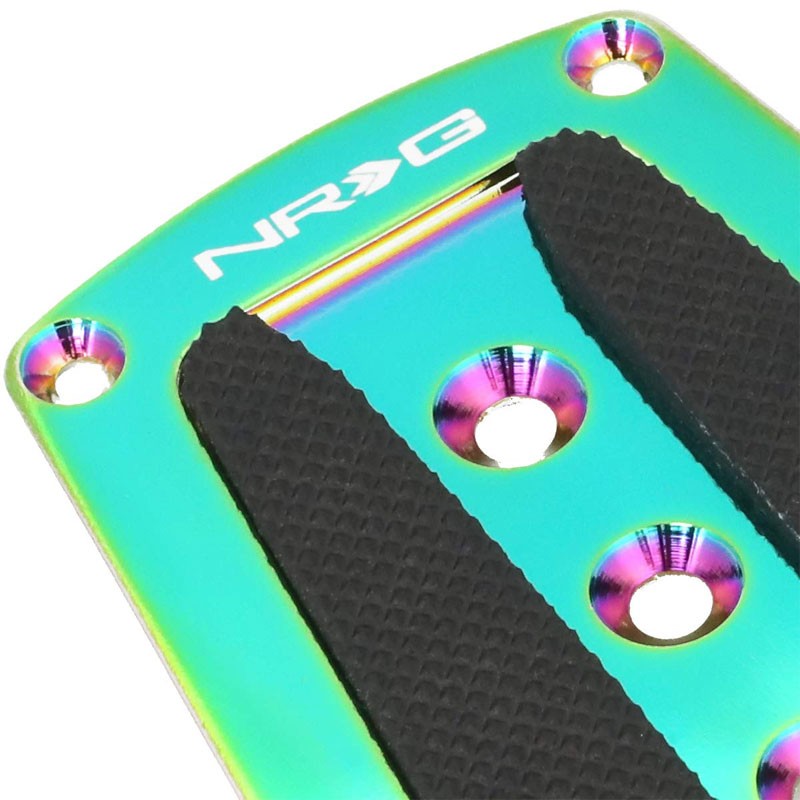 NRG NRG-PDL-250MC Brake/Gas Automatic AT Neo Chrome Foot Pedal Plates Cover Set-Pedals & Pads-BuildFastCar