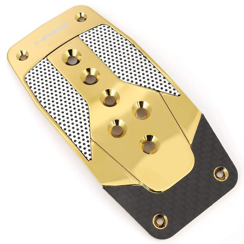 NRG NRG-PDL-400CG Brake/Gas/Clutch Manual MT Race Foot Pedal Plates Cover Set-Pedals & Pads-BuildFastCar