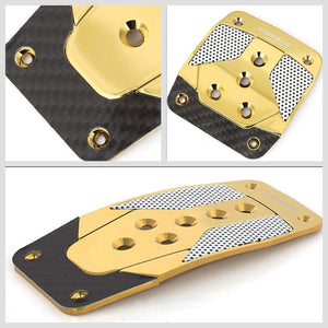 NRG NRG-PDL-400CG Brake/Gas/Clutch Manual MT Race Foot Pedal Plates Cover Set-Pedals & Pads-BuildFastCar
