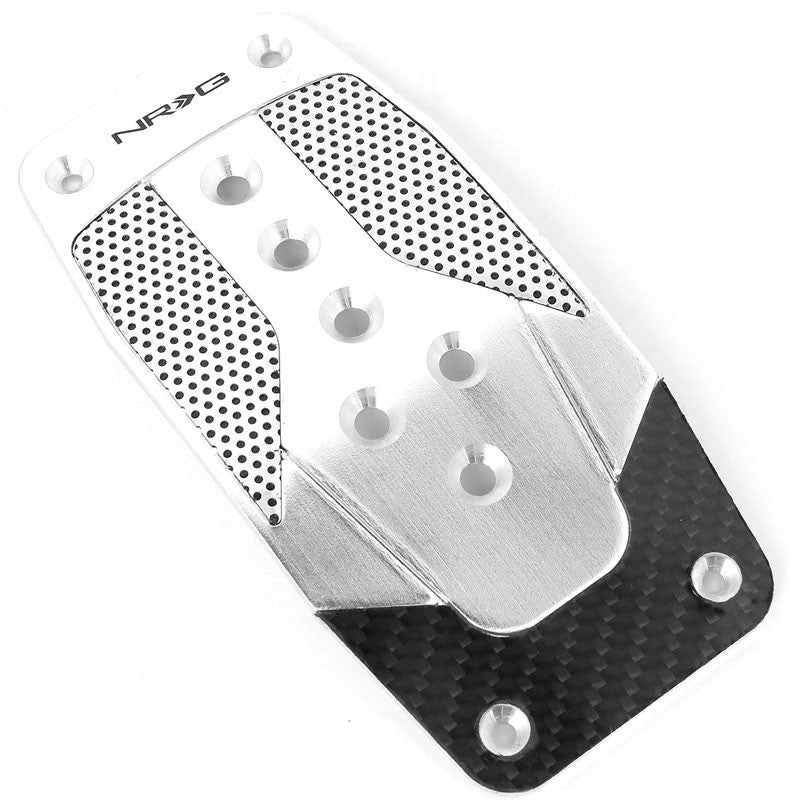 NRG NRG-PDL-400SL Brake/Gas/Clutch Manual MT Race Foot Pedal Plates Cover Set-Pedals & Pads-BuildFastCar