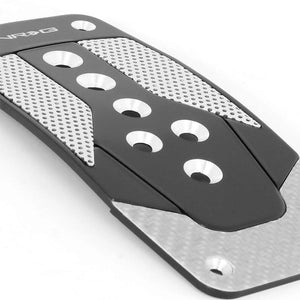 NRG NRG-PDL-450BK Brake/Gas Automatic AT Black/SL Carbon Foot Pedal Plates Cover-Pedals & Pads-BuildFastCar