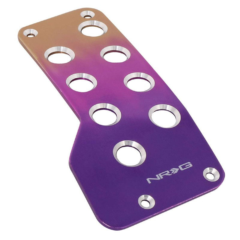 NRG NRG-PDL-500PT Brake/Gas/Clutch Manual Purple/Titanium Fade Pedal Plate Cover-Pedals & Pads-BuildFastCar