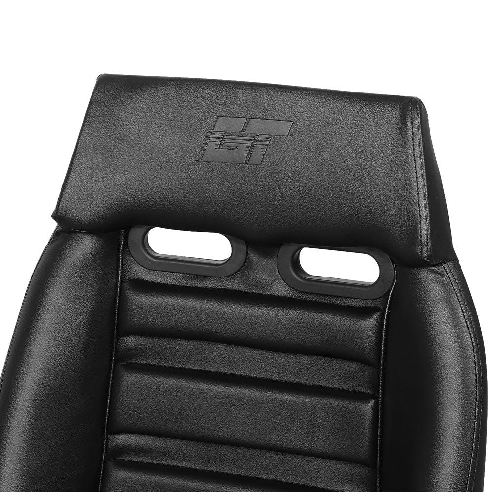 NRG PRI-100BK-MIDNIGHT GT Retro PRISMA Fixed Bucket Racing Seat Black NRG-PRI-100BK-MIDNIGHT