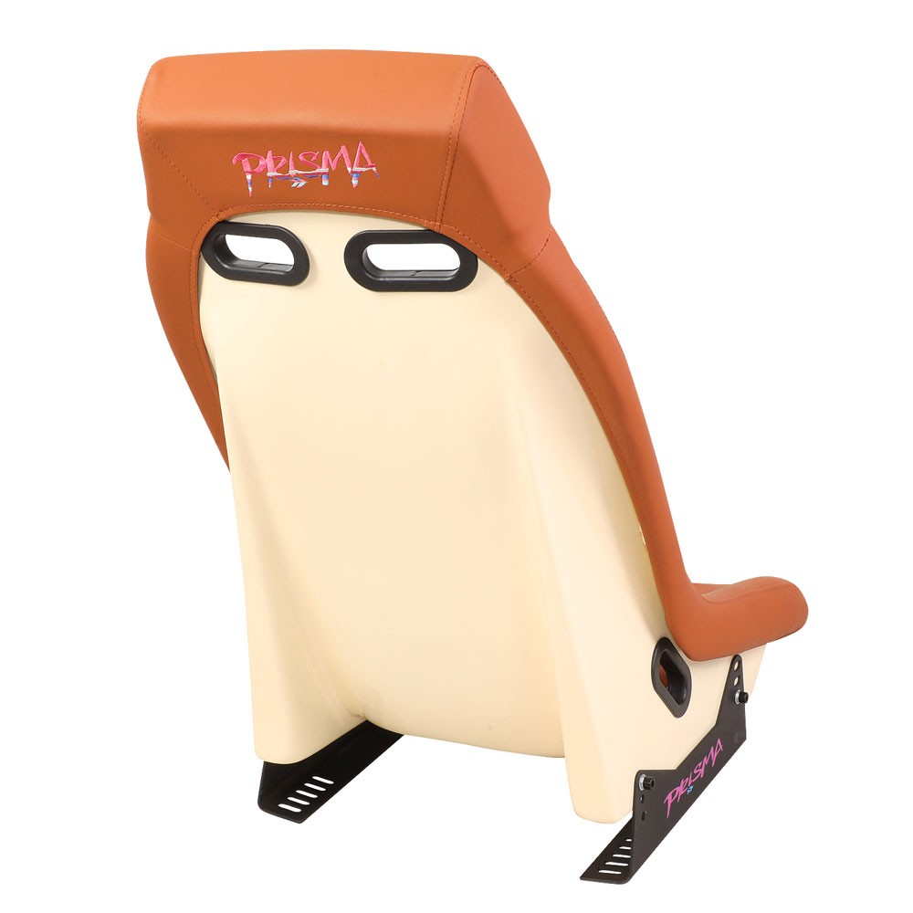 NRG PRI-100BR-STARDUST GT Retro PRISMA Fixed Bucket Racing Seat Brown NRG-PRI-100BR-STARDUST