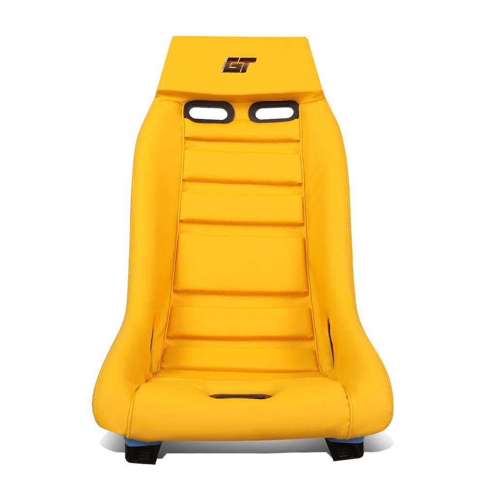 NRG PRI-100YL-OASIS GT Retro PRISMA Fixed Bucket Racing Seat Yellow NRG-PRI-100YL-OASIS
