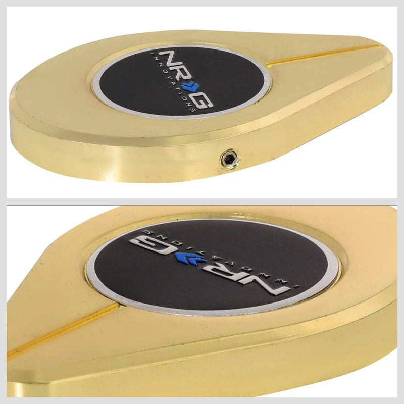 NRG RDC-100CG Aluminum Powdercoated Chrome Gold Radiator Cap Cover Decor 1.75"
