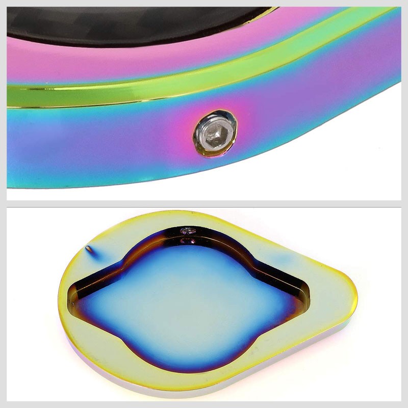 NRG RDC-100MC Aluminum Powdercoated Neo Chrome Radiator Cap Cover Decor 1.75"DIA