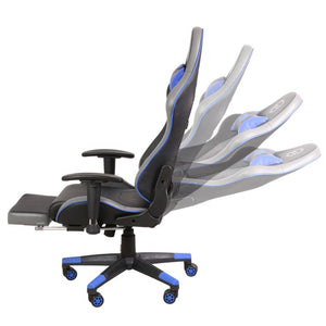 NRG RSC-G100BL Racing Seat Style Reclinable Back/Leg Resting Office Gaming Chair NRG-RSC-G100BL