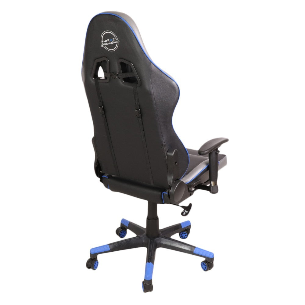 NRG RSC-G100BL Racing Seat Style Reclinable Back/Leg Resting Office Gaming Chair NRG-RSC-G100BL