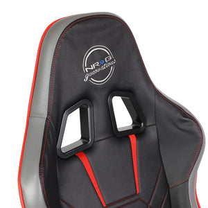 NRG RSC-G100RD Black/Red Cobra Pattern Raceing Style Office Gaming Chair Seat