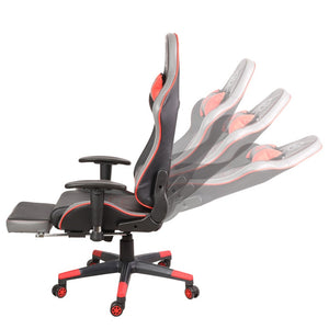 NRG RSC-G100RD Black/Red Cobra Pattern Raceing Style Office Gaming Chair Seat