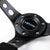 Black Round Holes/Yellow Stripe 350mm 3" Deep RST-006S-Y NRG Steering Wheel+Horn-Interior-BuildFastCar