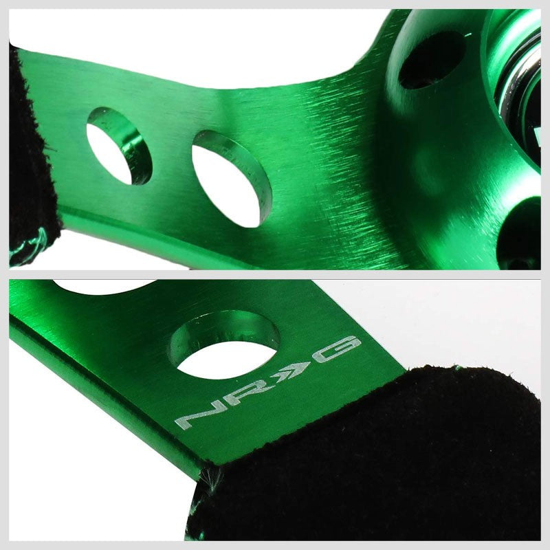 Green Round Holes/Stitch/Stripe 350mm 3" Deep RST-016S-GN NRG Steering Wheel-Interior-BuildFastCar