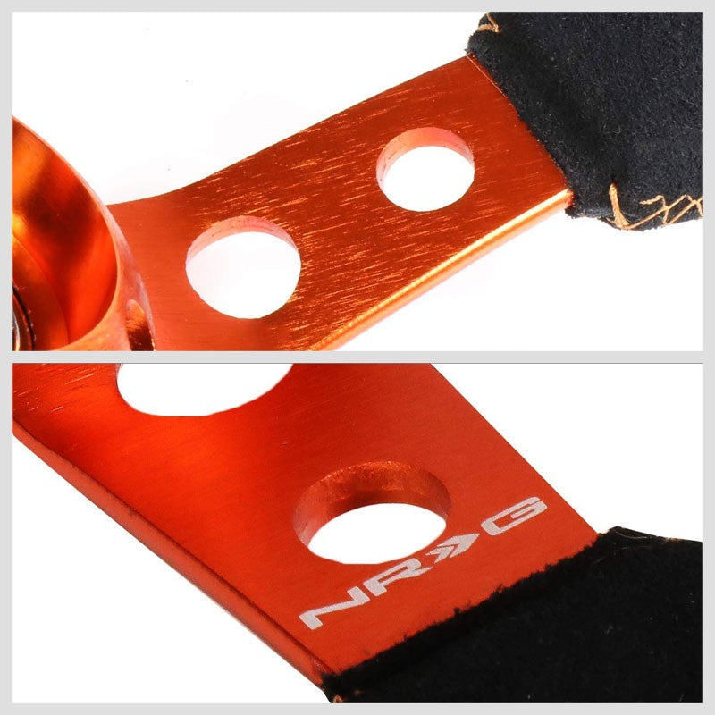 Orange Holes/Stitch/Stripes 350mm 3" Deep RST-016S-OR NRG Steering Wheel+Horn-Interior-BuildFastCar