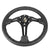 NRG RST-018R 3-Spoke Deep Dish 6-Bolt Pattern 350mm Steering Wheel Leather Grip-Steering Wheels & Accessories-BuildFastCar