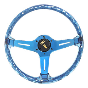 NRG Innovations RST-027GM-BL Universal MATSURI Blue/Neochrome Steering Wheel