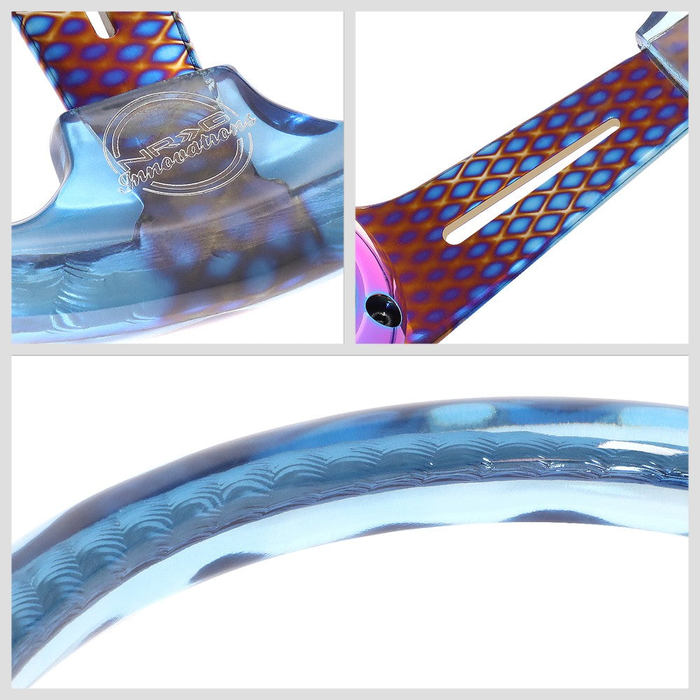 NRG Innovations RST-027GM-BL Universal MATSURI Blue/Neochrome Steering Wheel