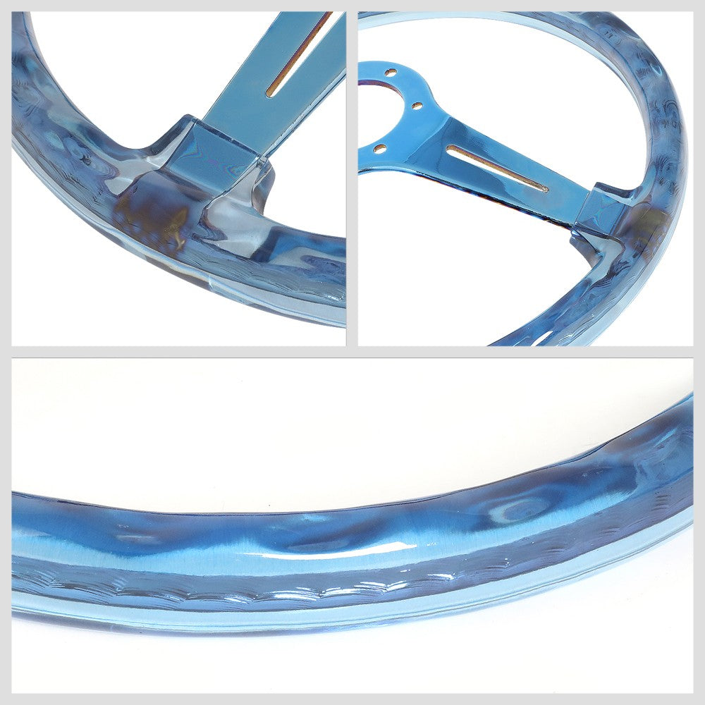 NRG Innovations RST-027GM-BL Universal MATSURI Blue/Neochrome Steering Wheel