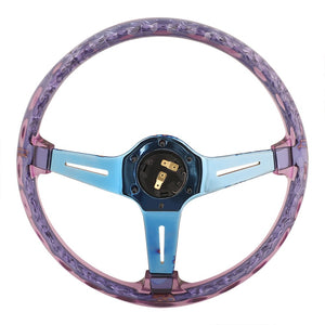 NRG Innovations RST-027GM-PP Universal MATSURI Purple/Neochrome Steering Wheel