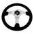Black Suede/Red Stitch Vintage 350mm 3" Deep RST-036CH-S NRG Steering Wheel+Horn-Interior-BuildFastCar