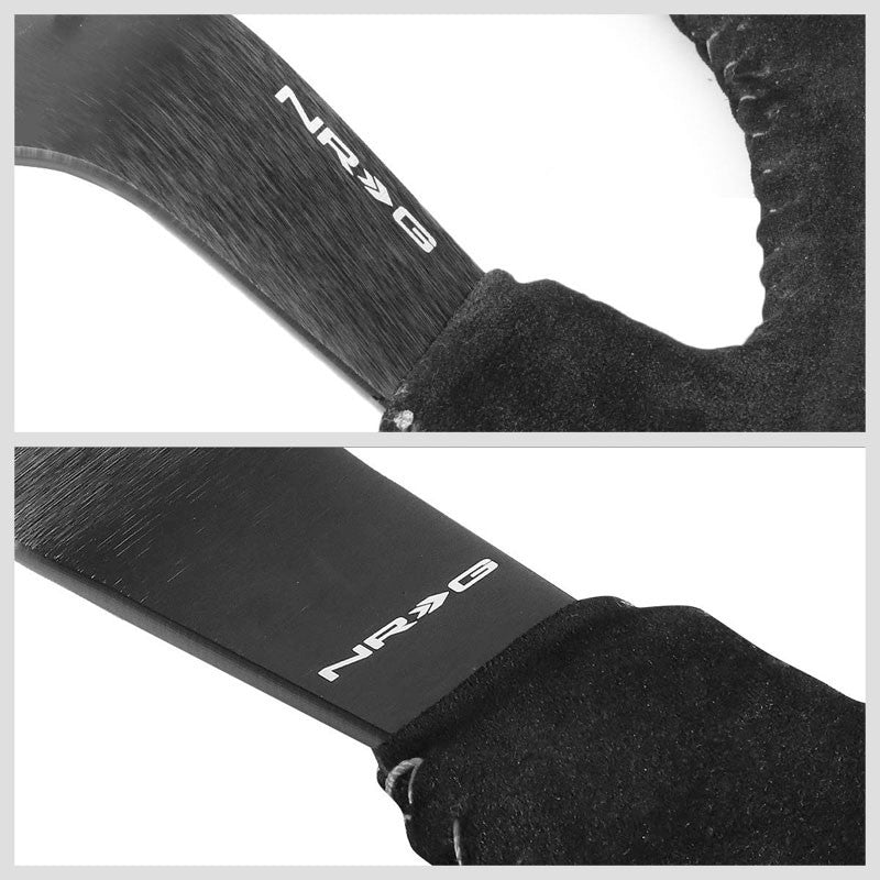 Silver Stitch 350mm 3" Deep RST-036MB-S-SL "ODI" Bakchis Inspired Steering Wheel-Interior-BuildFastCar