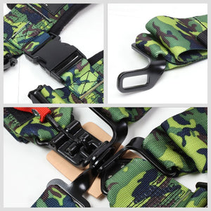 NRG SBH-5PCCAMO-620 5-Point Latch Link Green Camo SFI 16.1 Seat Belt Harness-Seats & Components-BuildFastCar