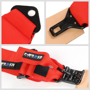 NRG SBH-5PCRD-620 5P Latch Link Red SFI 16.1 Racing Seat Belt Harness Cushion-Seats & Components-BuildFastCar