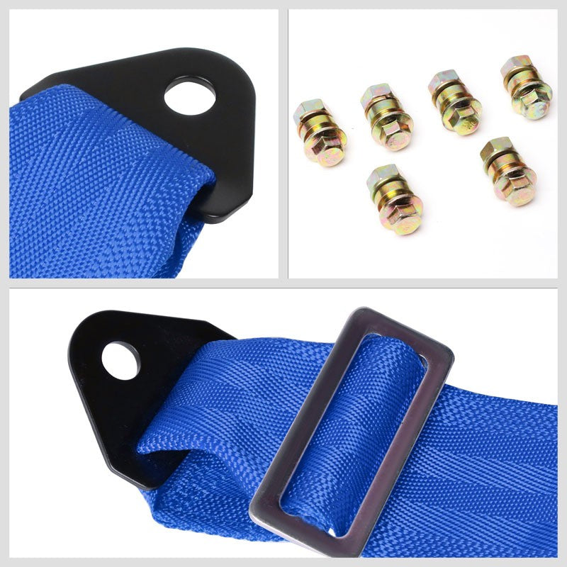 NRG SBH-6PCBL 6-Point Cam Lock Blue Racing Seat Belt Harness Replacement-Seats & Components-BuildFastCar