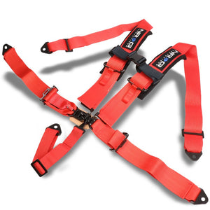 NRG SBH-R5PCRD 5-Point Latch Link Red SFI Approved 16.1 Racing Seat Belt Harness-Seats & Components-BuildFastCar