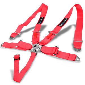 NRG SBH-R6PCPK 5-Point Cam Lock Pink SFI Approved 16.1 Racing Seat Belt Harness-Seats & Components-BuildFastCar