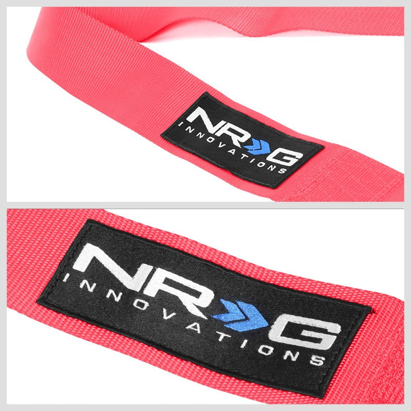 NRG SBH-R6PCPK 5-Point Cam Lock Pink SFI Approved 16.1 Racing Seat Belt Harness-Seats & Components-BuildFastCar