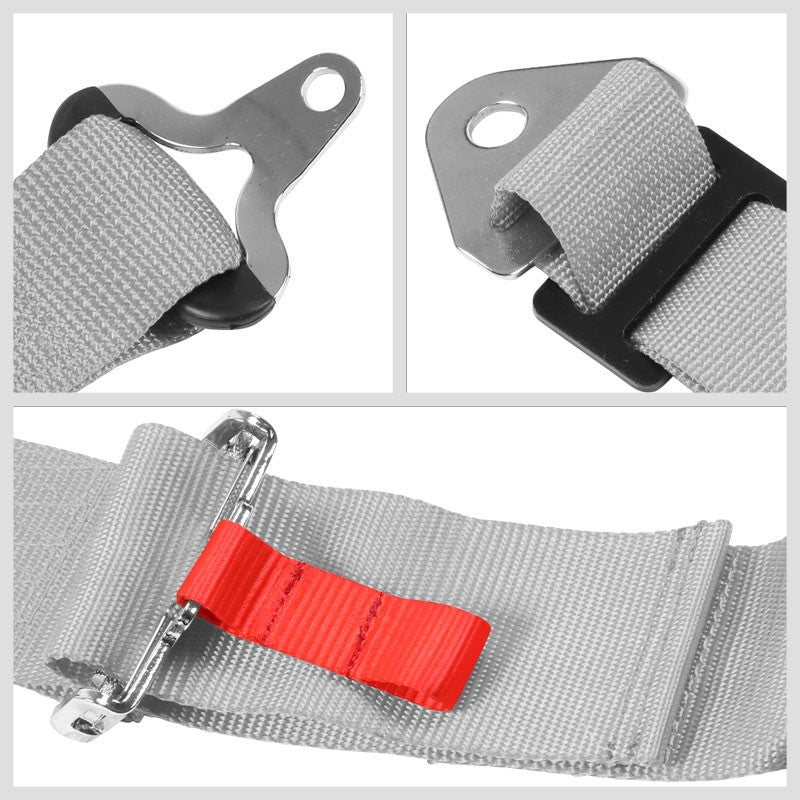 NRG SBH-R6PCSL 5-Point Cam Lock Silver SFI 16.1 Racing Seat Belt Harness-Seats & Components-BuildFastCar