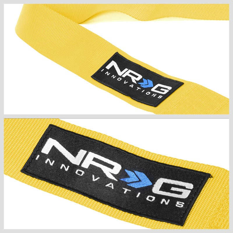 NRG SBH-R6PCYL 5-Point Cam Lock Yellow SFI 16.1 Racing Seat Belt Harness-Seats & Components-BuildFastCar
