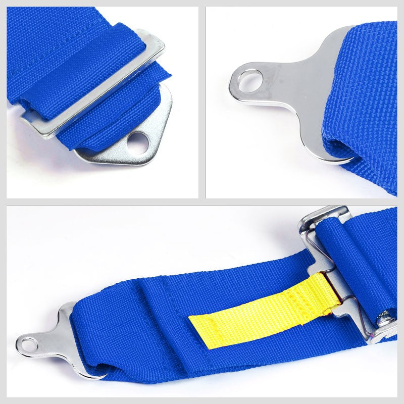 NRG SBH-RS5PCBL 5-Point Cam Lock Blue SFI Approved 16.1 Racing Seat Belt Harness-Seats & Components-BuildFastCar
