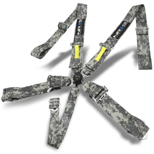 NRG SBH-RS5PCDCAMO-GY 5-Point Cam Lock Digital Camo SFI 16.1 Seat Belt Harness-Seats & Components-BuildFastCar