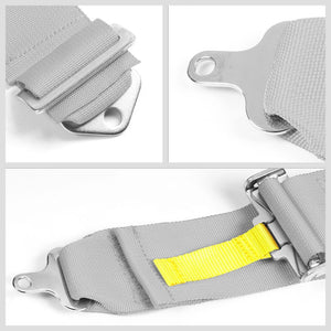 NRG SBH-RS5PCGY 5-Point Cam Lock Grey SFI Approved 16.1 Racing Seat Belt Harness-Seats & Components-BuildFastCar