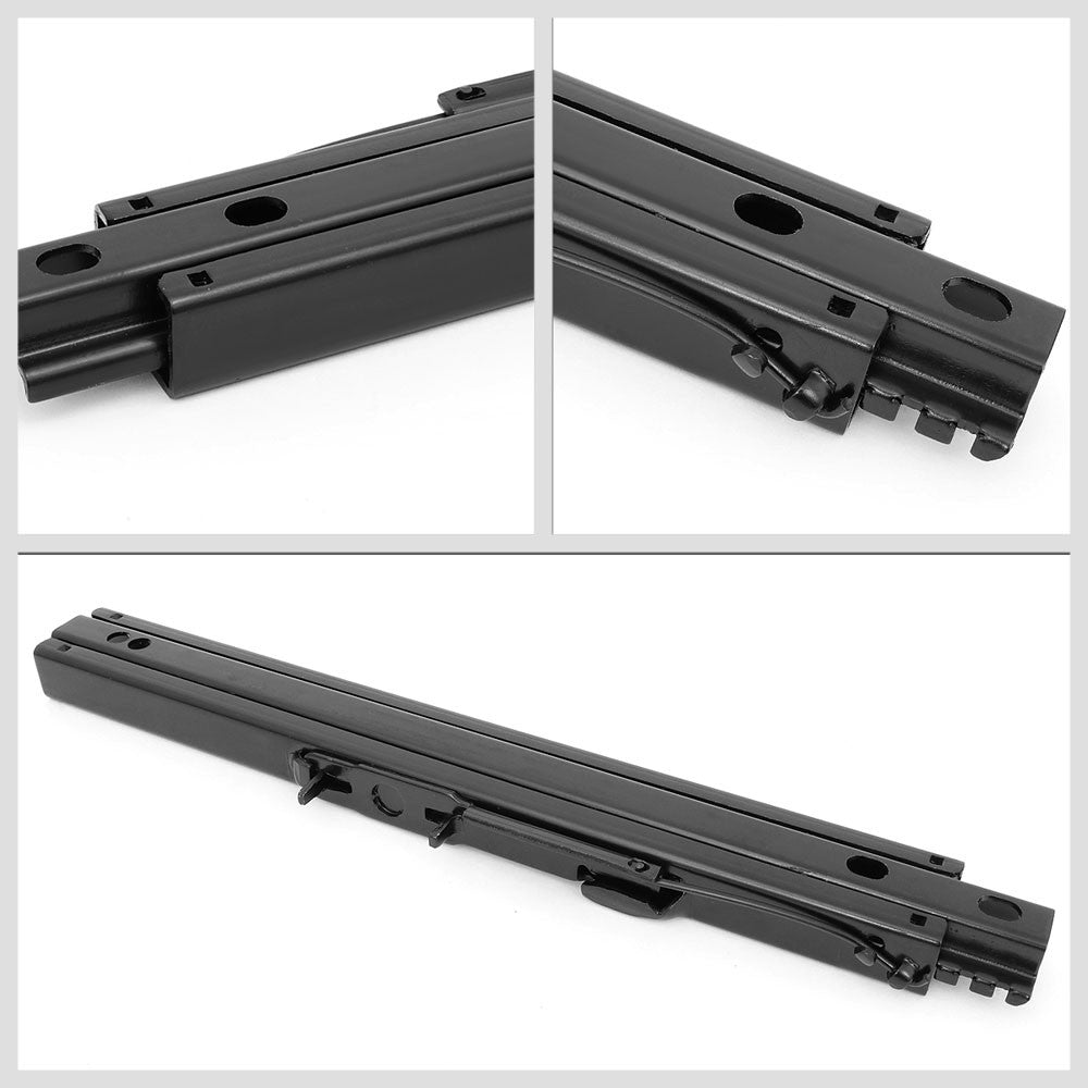 NRG SBR-001 Steel Powdercoated Black Dual Lock Aftermark Racing Seat Slider